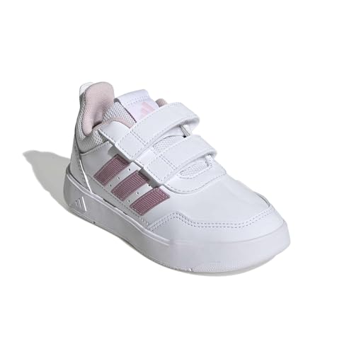 Detalle 1 de adidas Tensaur Sport 3.0, chaussures enfant à scratch, blanc, rose et gris