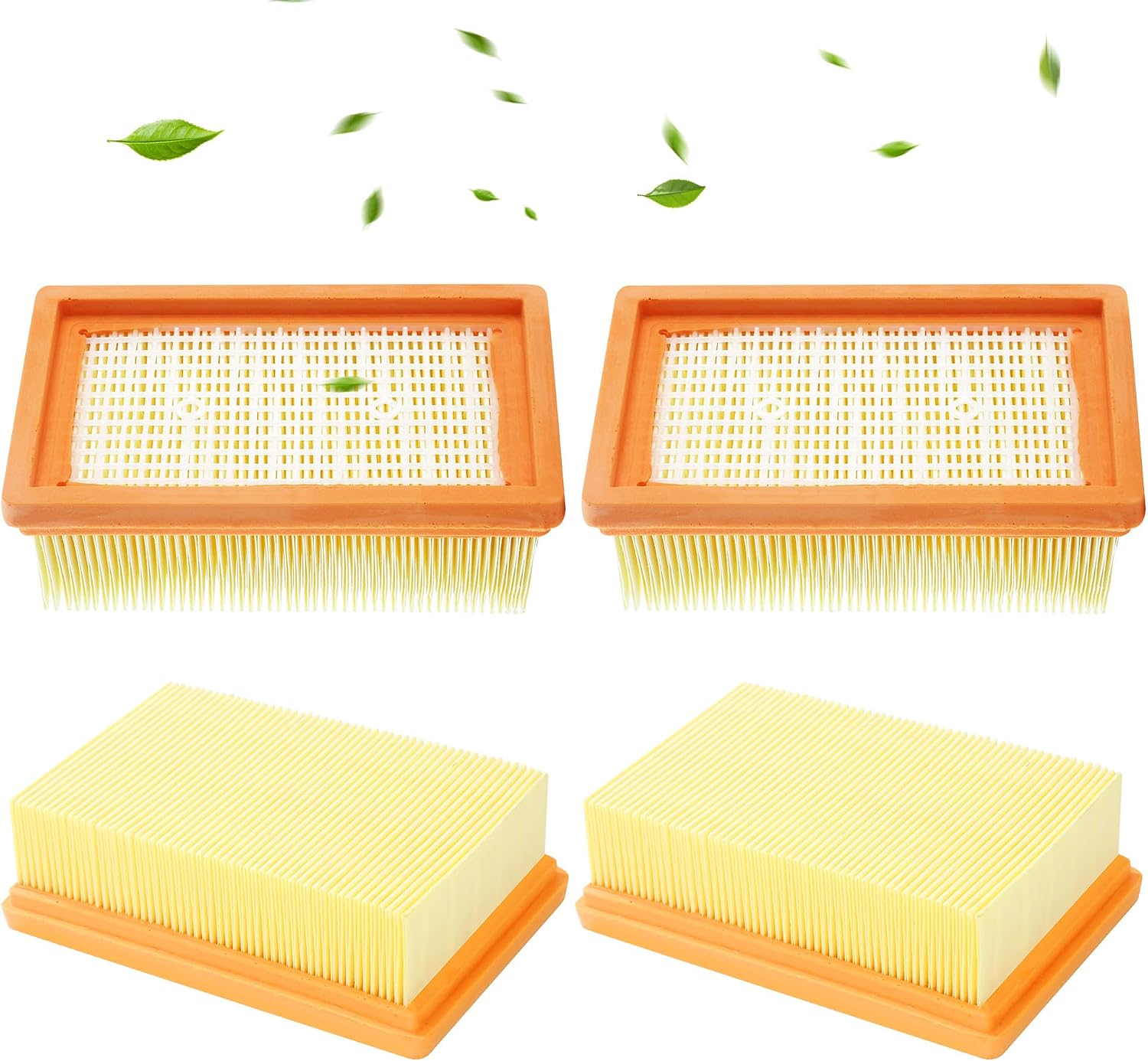 Detalle de BUCOMTU FC-070 dammsugarfilter för Kärcher WD 4–6 och MV 4–6, 4-pack