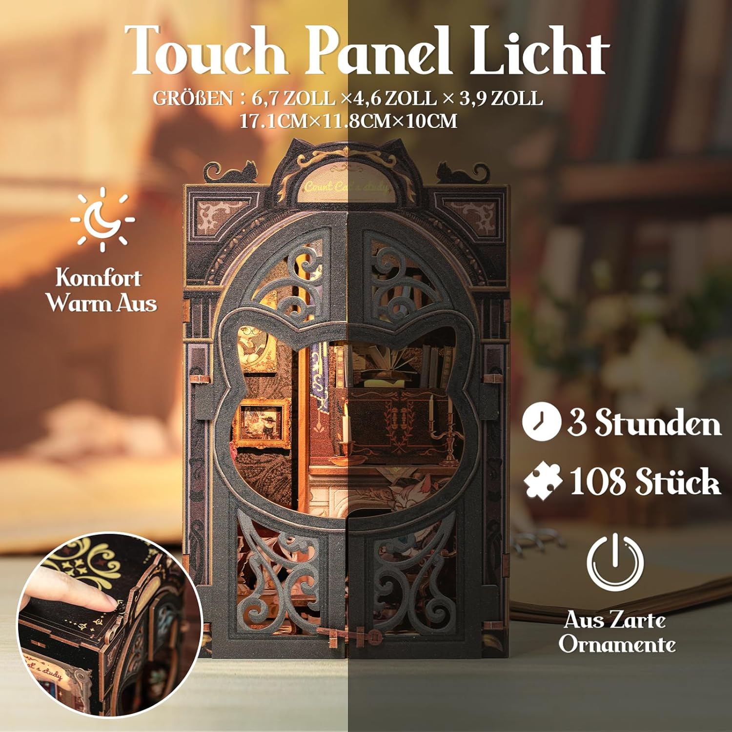 Thumbnail 4 de Cutefun Kit de Rincón de Libro con Luz y Cubierta 🛋