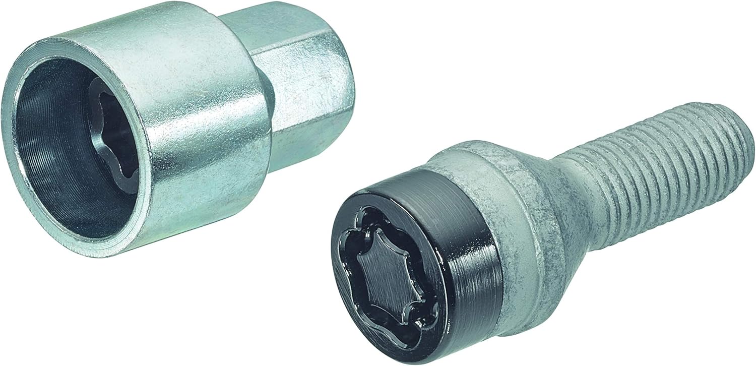Detalle de McGard Felgenschlossbolzen M14x1.25 schwarz – Kegelbund, Länge 27,3 mm (17 mm Kopf)