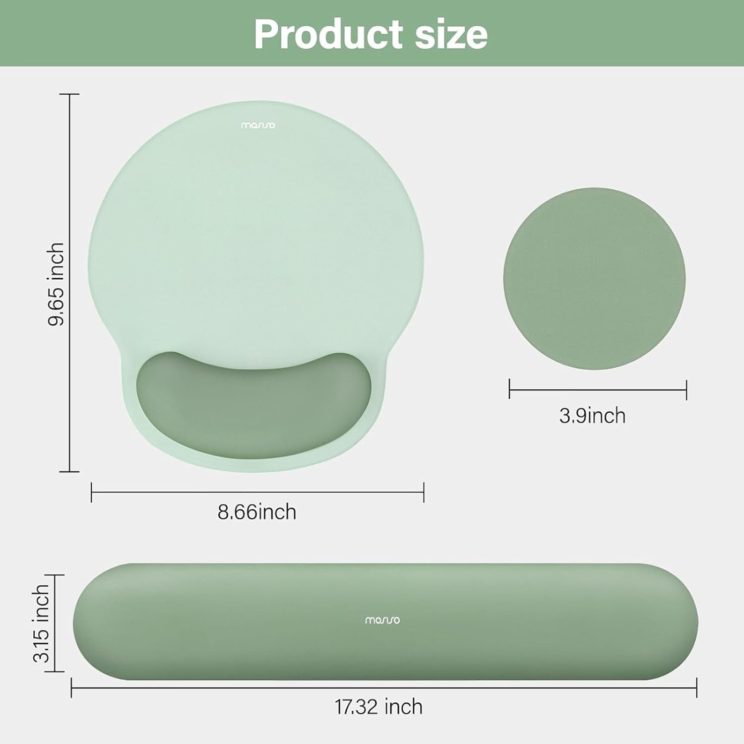 Thumbnail 6 de MOSISO Wrist Rest 17.32 in 💻