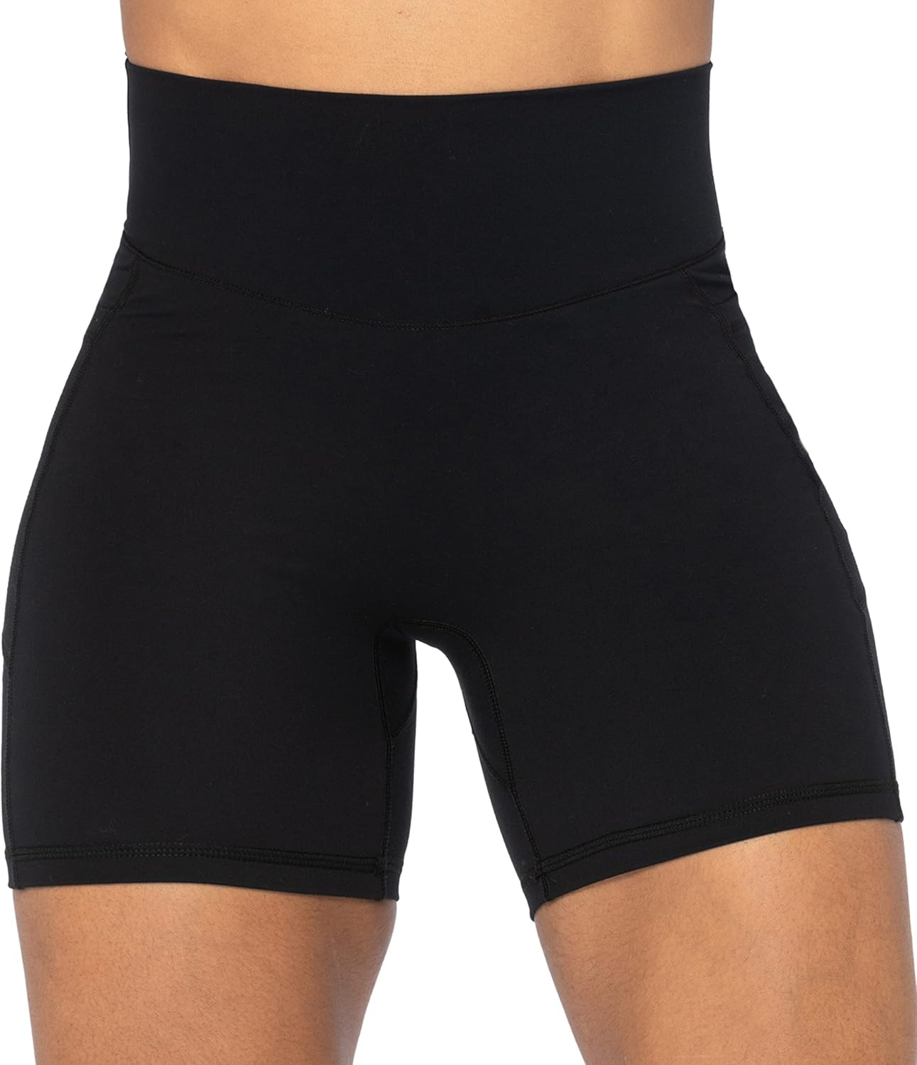 Thumbnail 1 de Sunzel No Front Seam Biker Shorts for Women with Pockets and Tummy Control