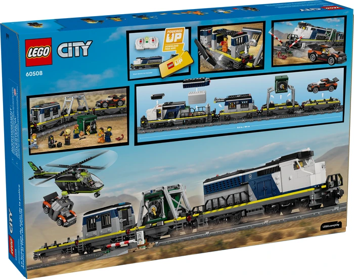 Detalle de LEGO City Überfall auf den Polizeizug 60508 – Große Polizeiverfolgung mit Lokomotive