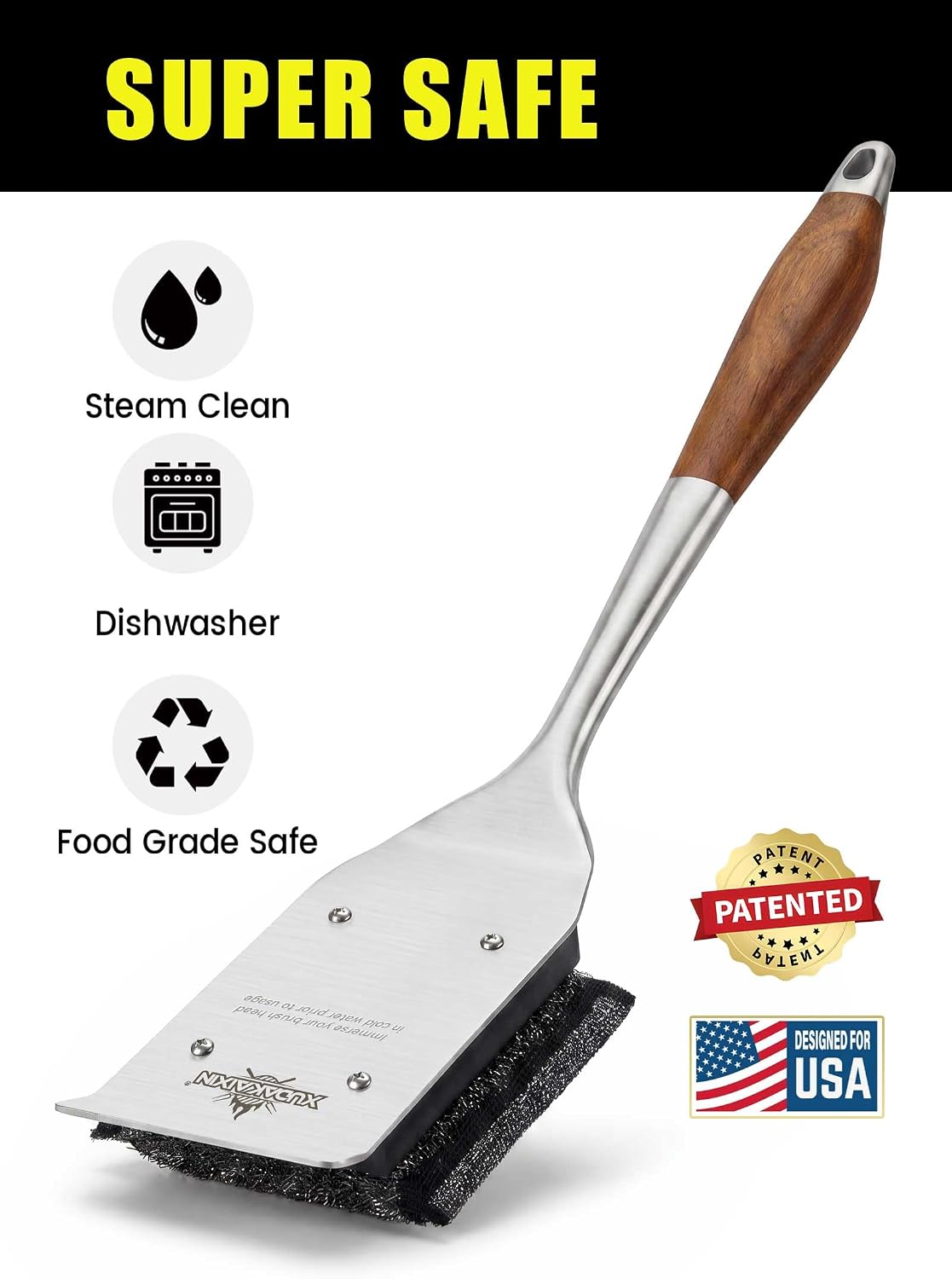 Thumbnail 1 de XUDKAKAIXIN Grill Brush with Replacement Head