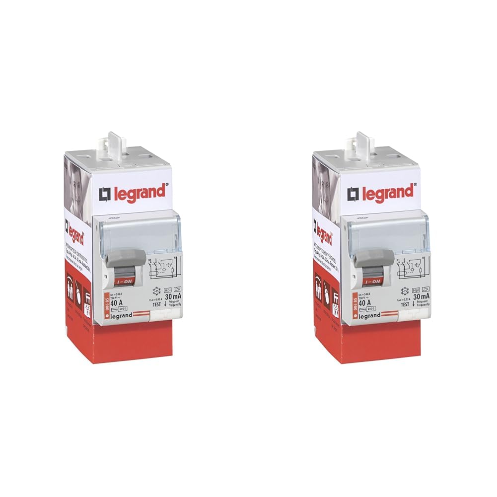 Thumbnail 5 de Legrand interrupteur différentiel bipolaire type AC 30 mA à arrivée et départ hauts, bornes à vis 40 A
