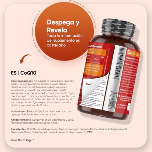 Thumbnail 4 de Coenzima Q10 200 mg WeightWorld 120 cápsulas veganas | 4 meses de suministro