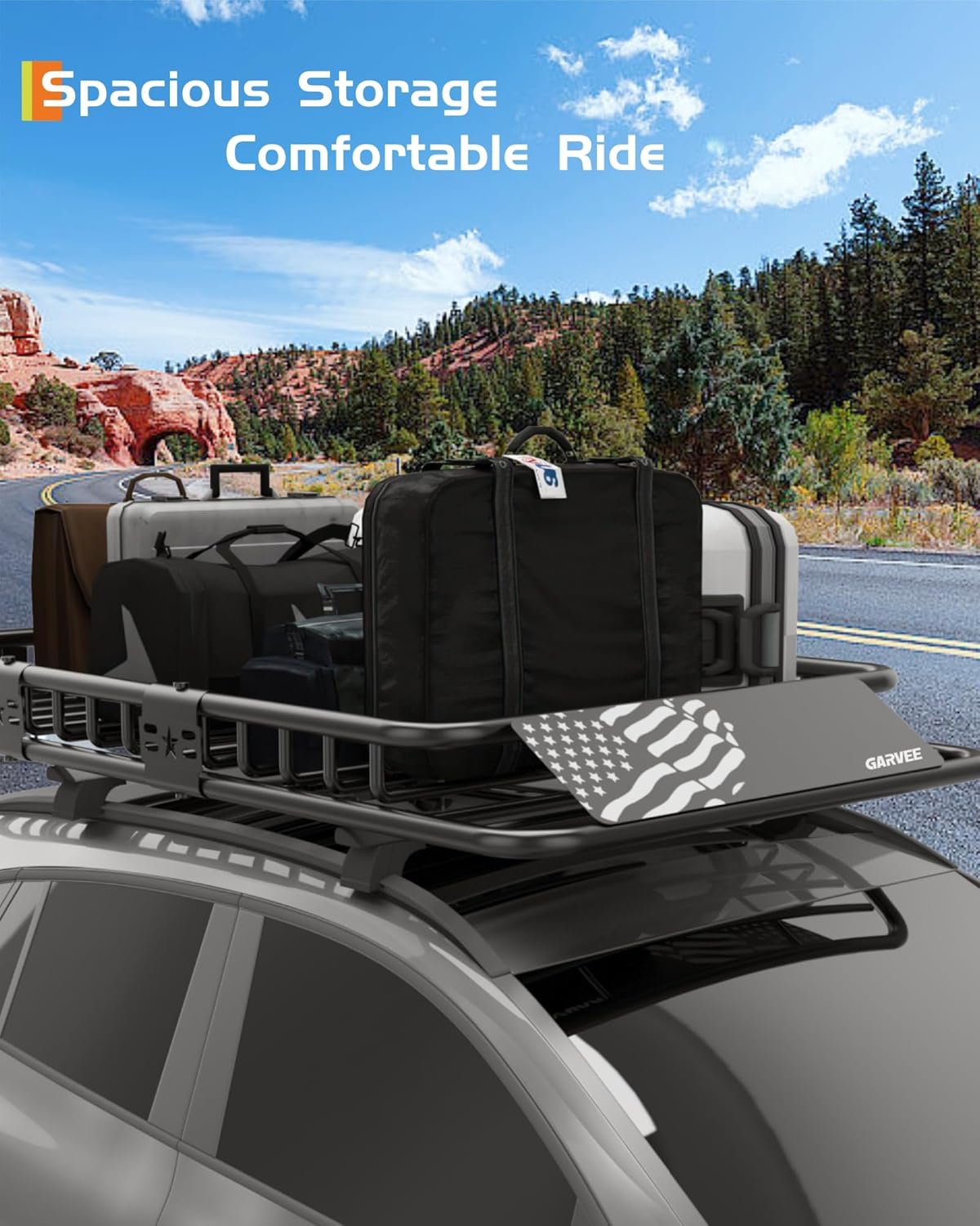 Thumbnail 6 de GarveeLife 46 x 36 Roof Rack Carrier 200 lbs