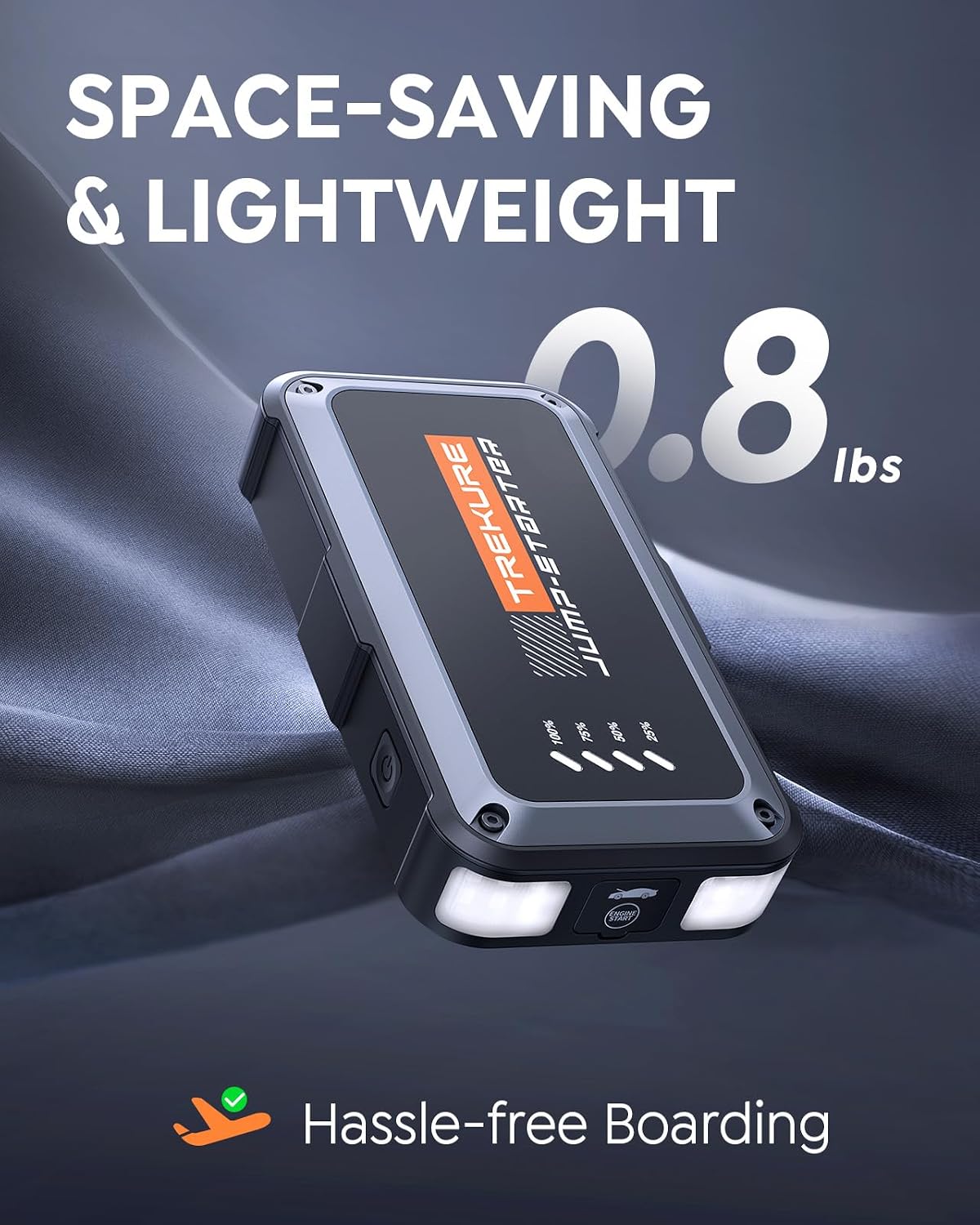 Detalle 1 de TREKURE Portable Car Jump Starter 4000A