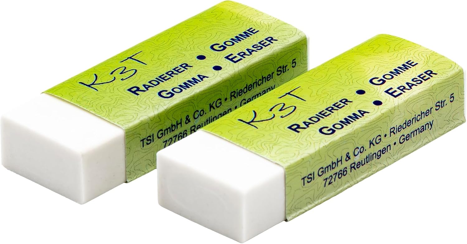 Thumbnail 1 de Lot de 2 gommes blanches K3T (6 × 2 × 1 cm) – Article 44212