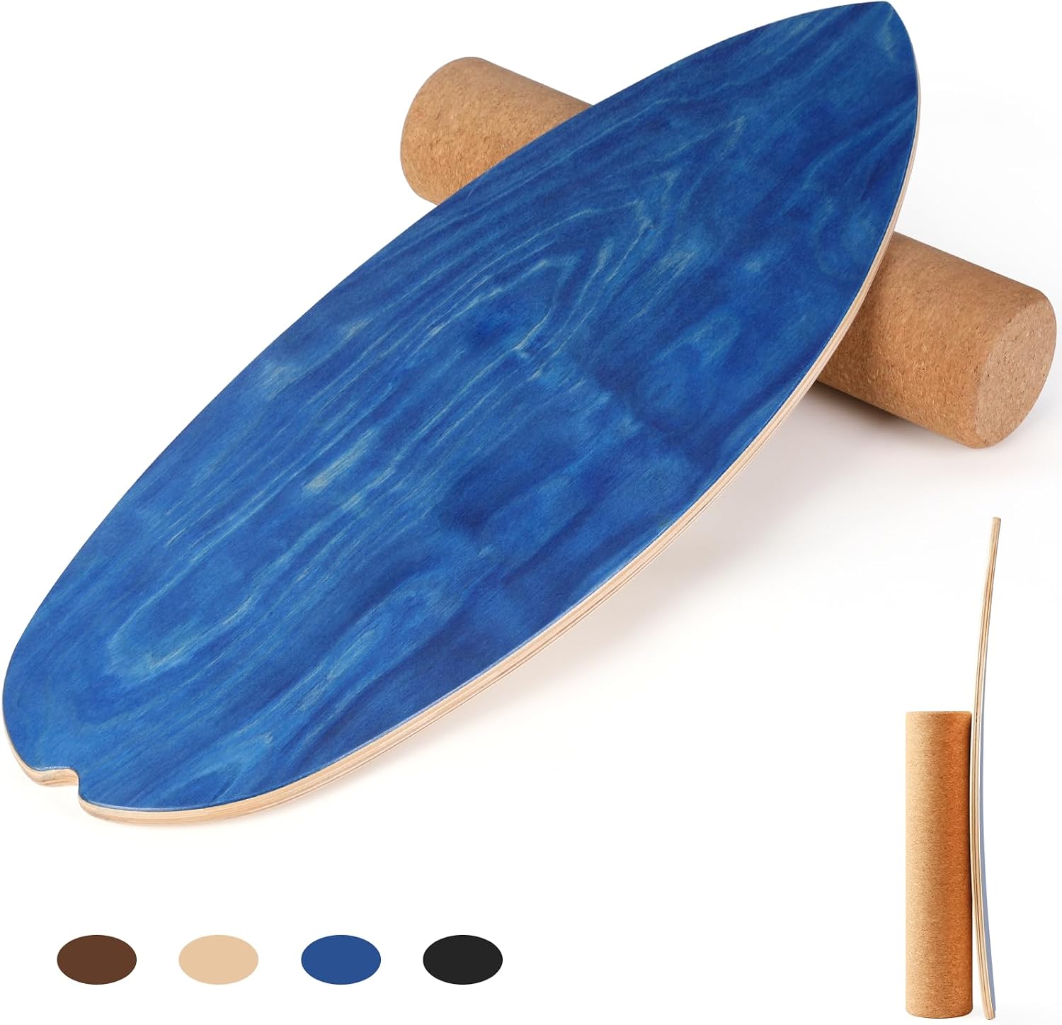 Thumbnail 6 de Cowiewie Balance Board (15 mm) mit 10 mm Korkrolle – Indoor-Surfboard fürs Gleichgewicht