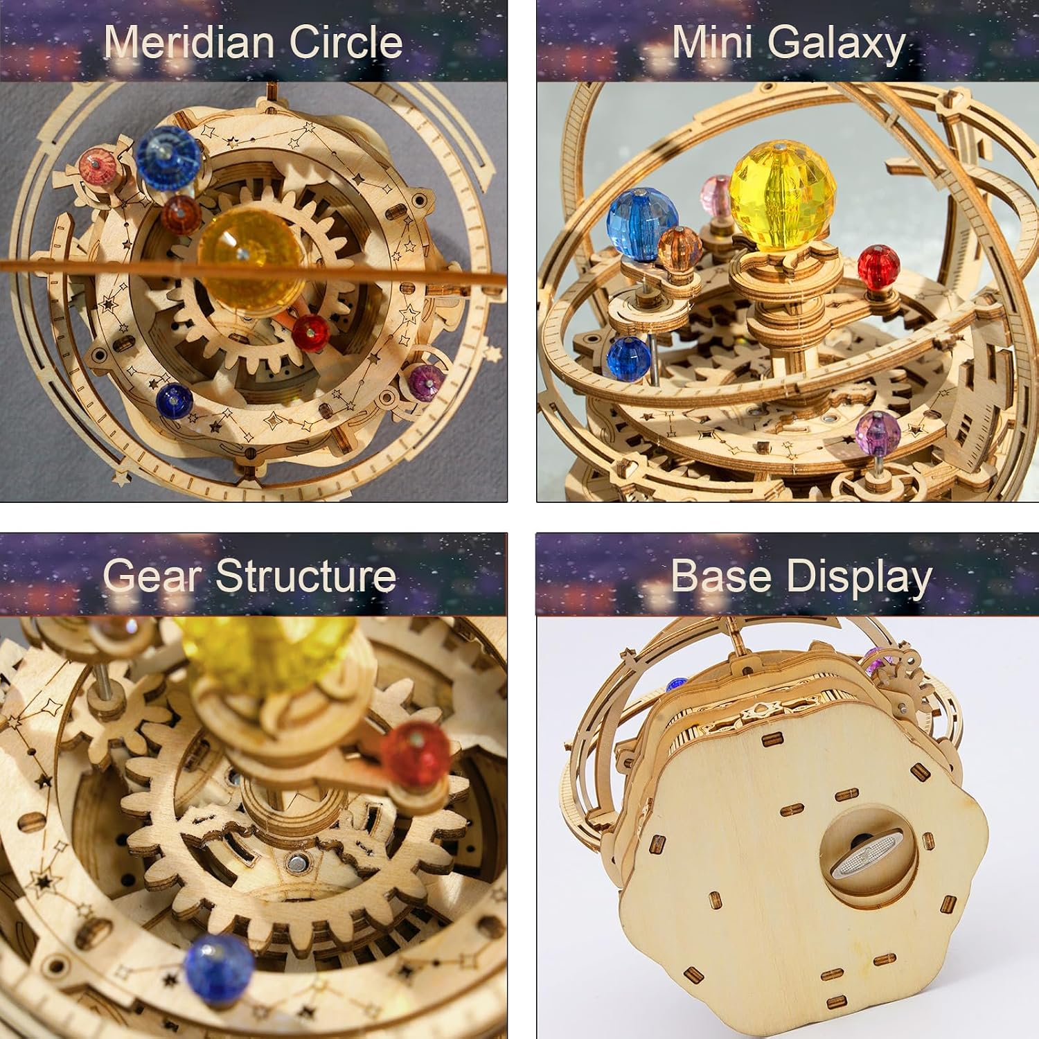 Detalle 2 de ROKR 3D Starry Night Music Box: A Thoughtful DIY Galaxy Puzzle