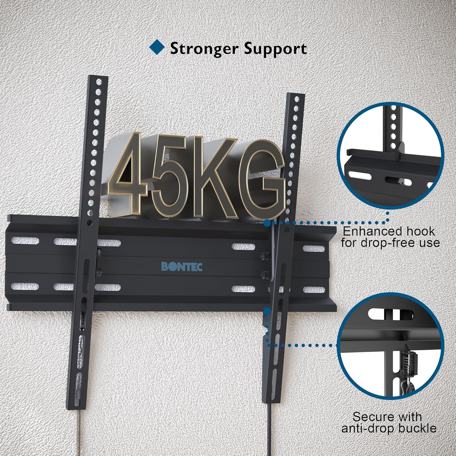 Thumbnail 1 de BONTEC Ultra Slim TV Wall Bracket 45kg