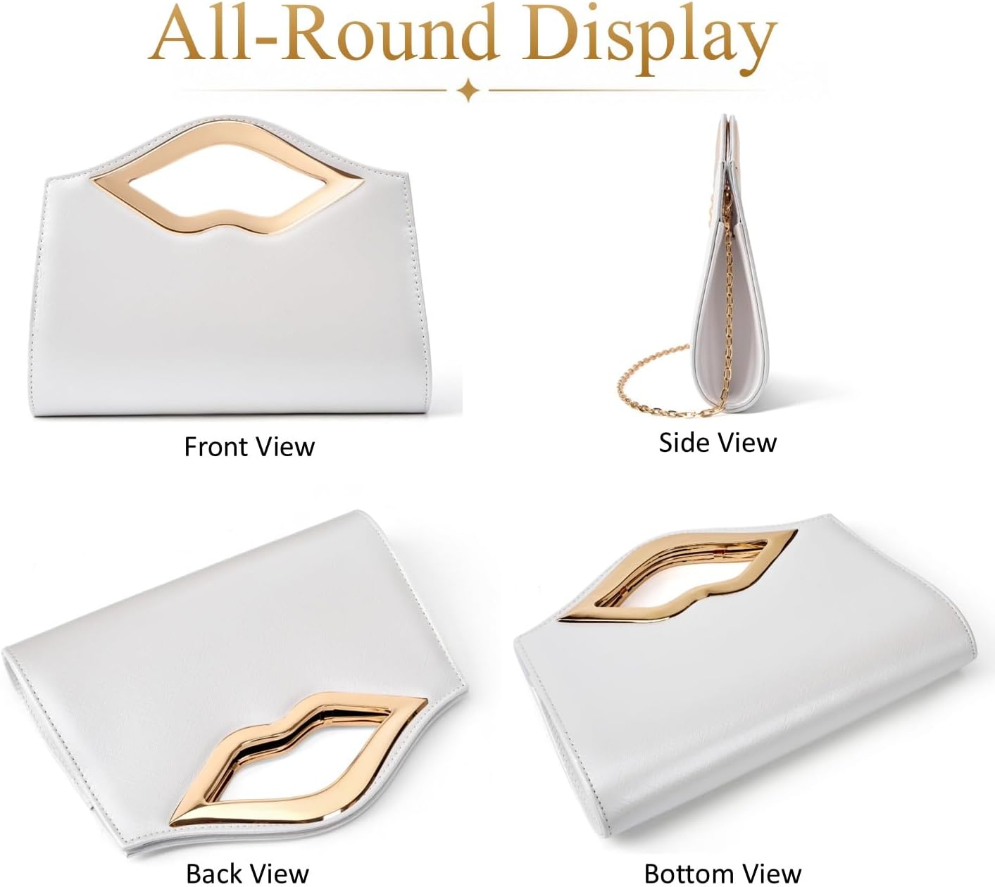 Detalle 2 de DETARA Evening Clutch in Patent Leather