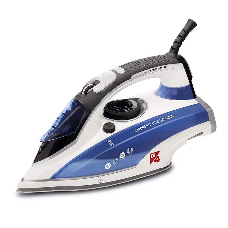 Detalle de Di4 Vapore Stiro Deluxe Plancha de Vapor 3200W: potencia y precisión para planchado profesional
