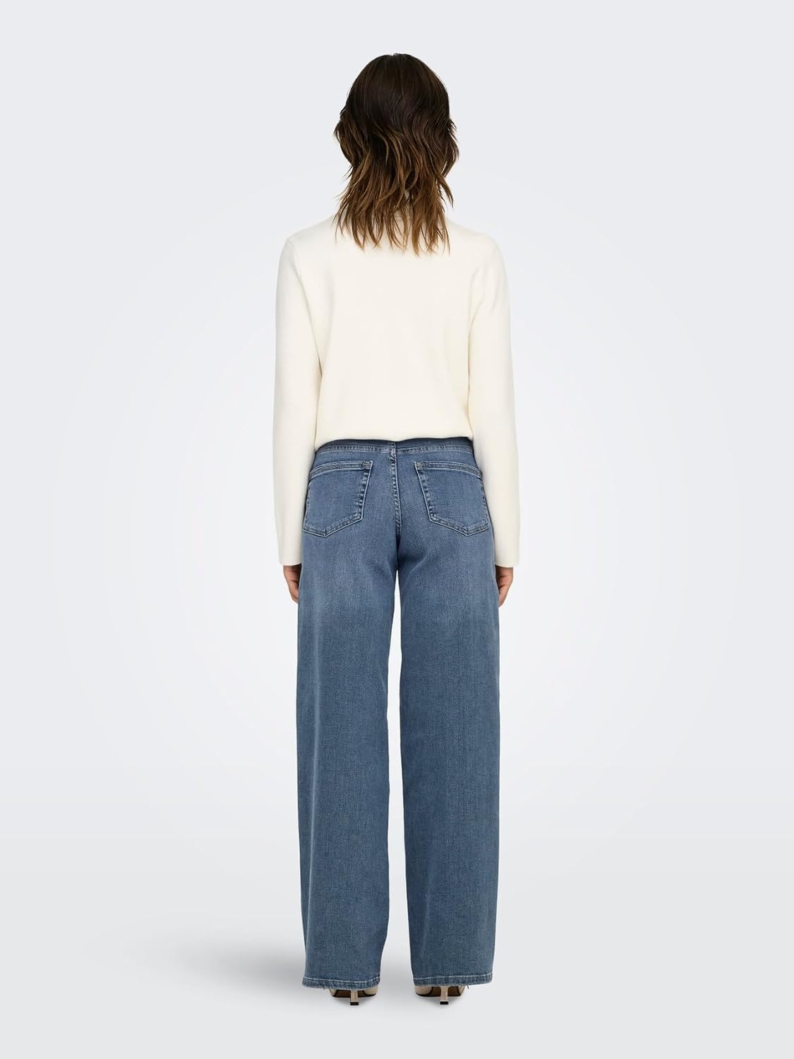 Detalle de ONLY Female Jeans mit weitem Bein ONLMADISON – hohe Taille für einen lässigen Look