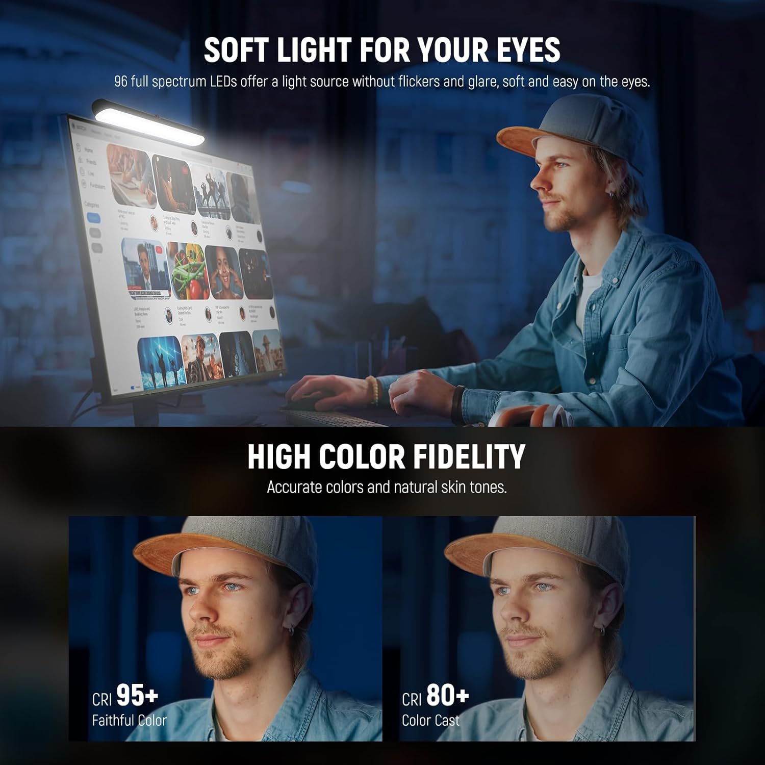 Thumbnail 3 de NEEWER TL40 USB Streaming Light Bar LED with App/PC/Mac Control (2900K–7000K, CRI 95+, Flicker-free)