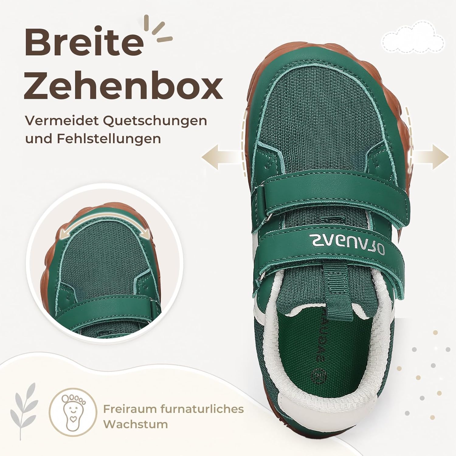 Thumbnail 2 de SAGUARO Kinder Barfußschuhe – Leicht, mit breiter Zehenbox und Zero-Drop-Sohle, Gr. 25-36