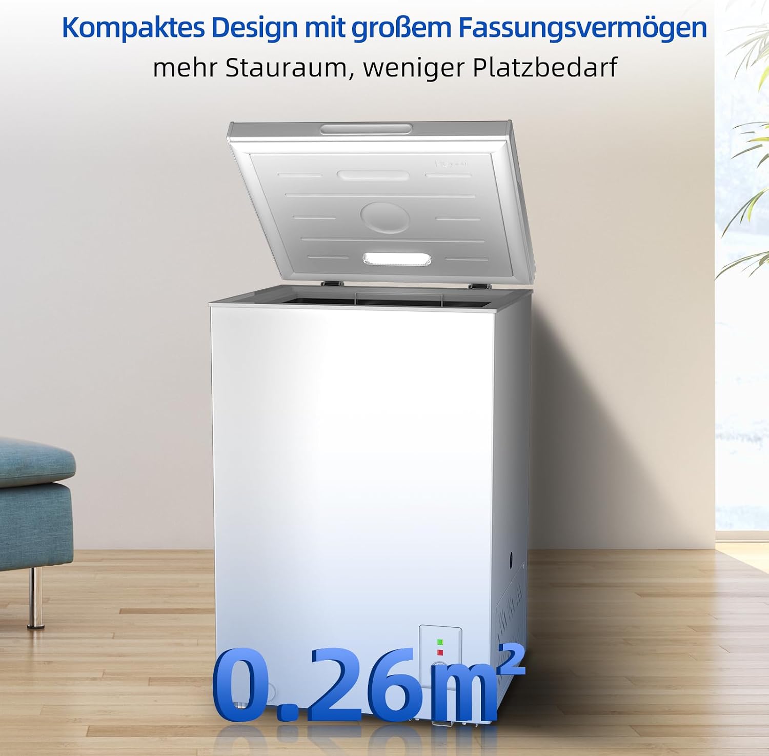 Thumbnail 4 de CHiQ Gefriertruhe 99 L Freistehend mit LED – kompakt, zuverlässig und leise