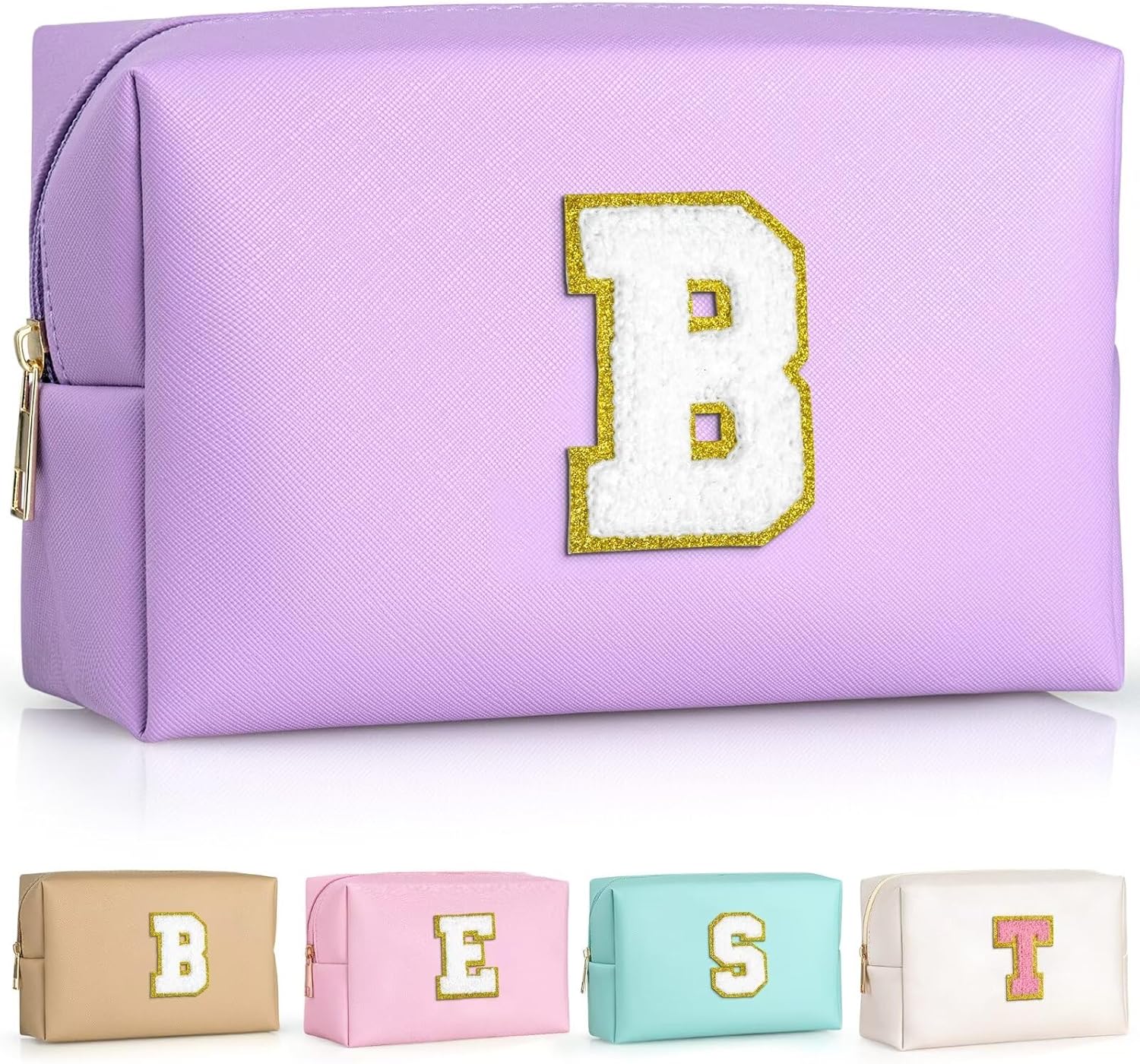 Detalle de TOPEAST Preppy Patch Makeup Bag 21.1cm 💄