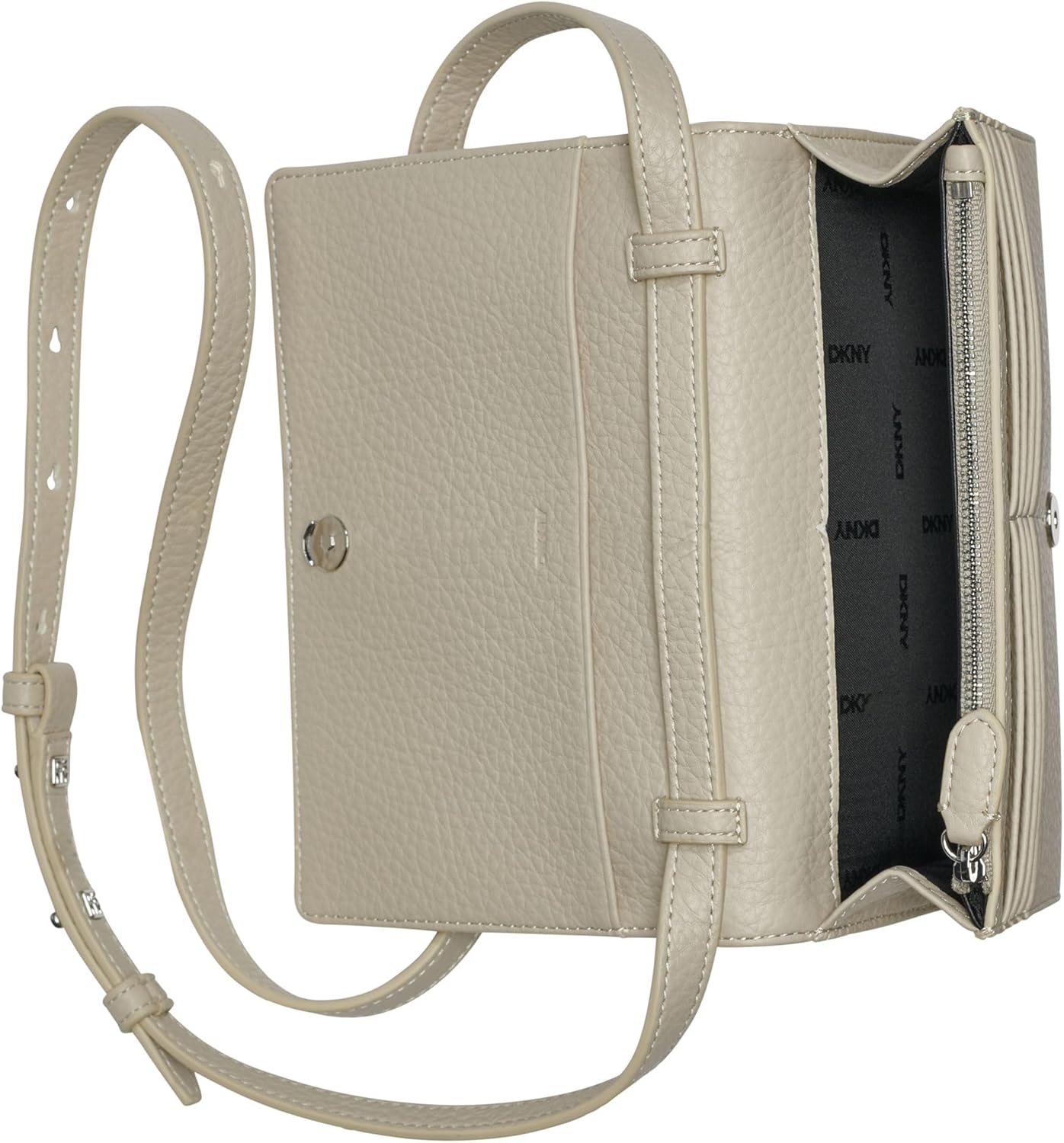 Thumbnail 3 de DKNY Etta Wallet On A String – Mini Crossbody mit Kartenfächern und Reißverschlussfach