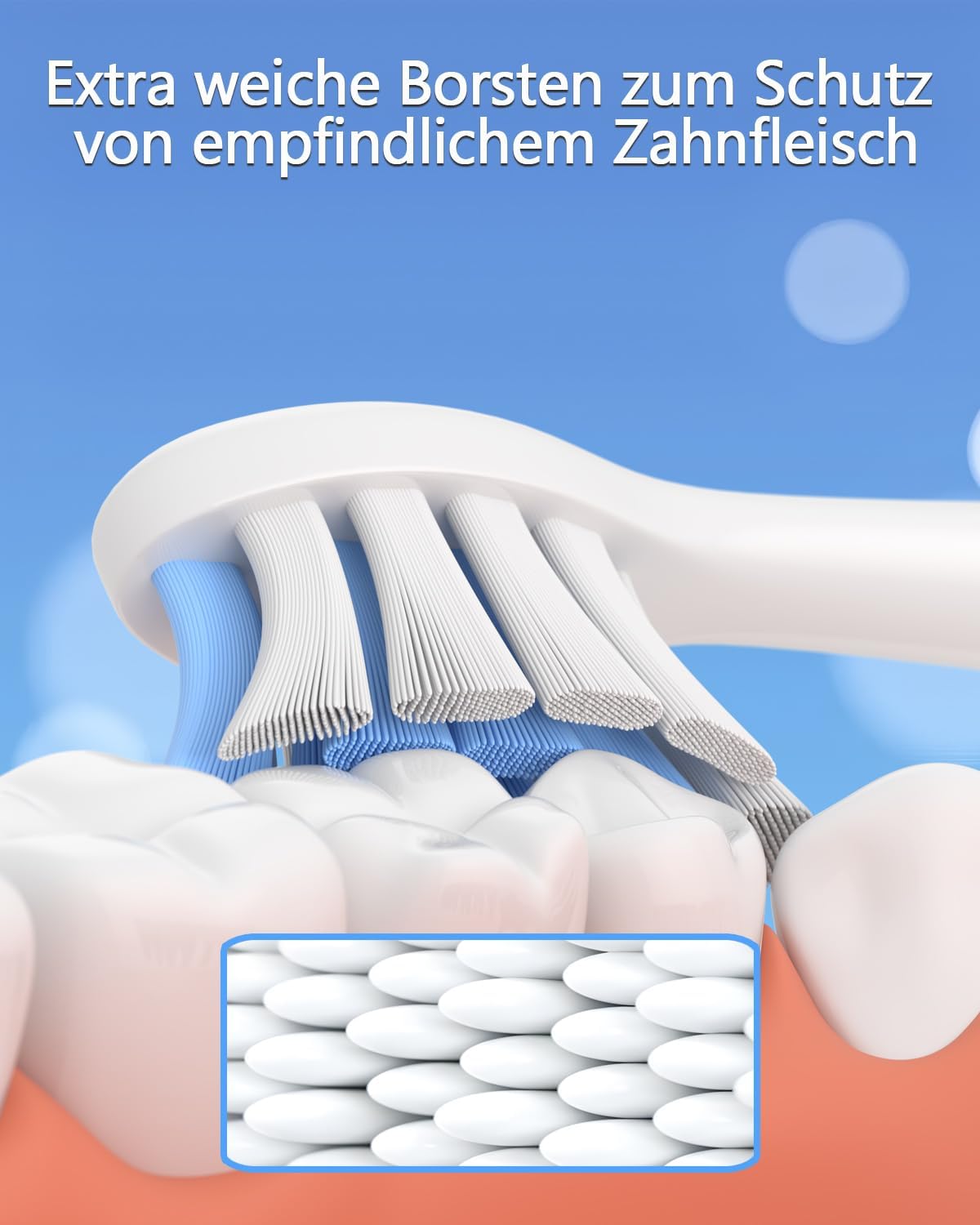 Detalle 2 de Sulkiwe Kids Ersatzbürsten 8er für Philips Sonicare