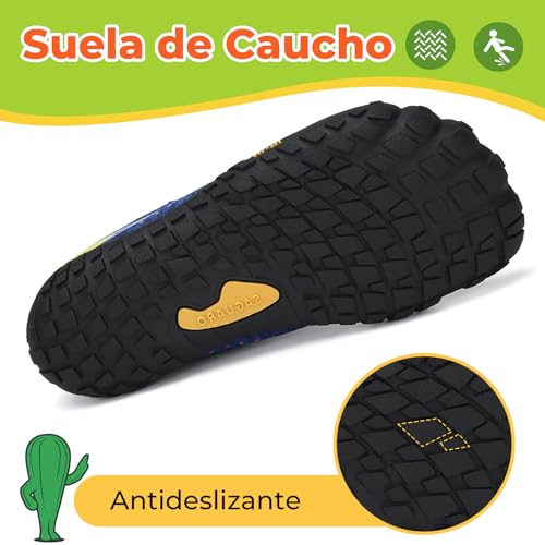 Thumbnail 4 de SAGUARO Niños Barefoot Zapatillas Minimalistas para Niña – Azul, Talla Gr.33