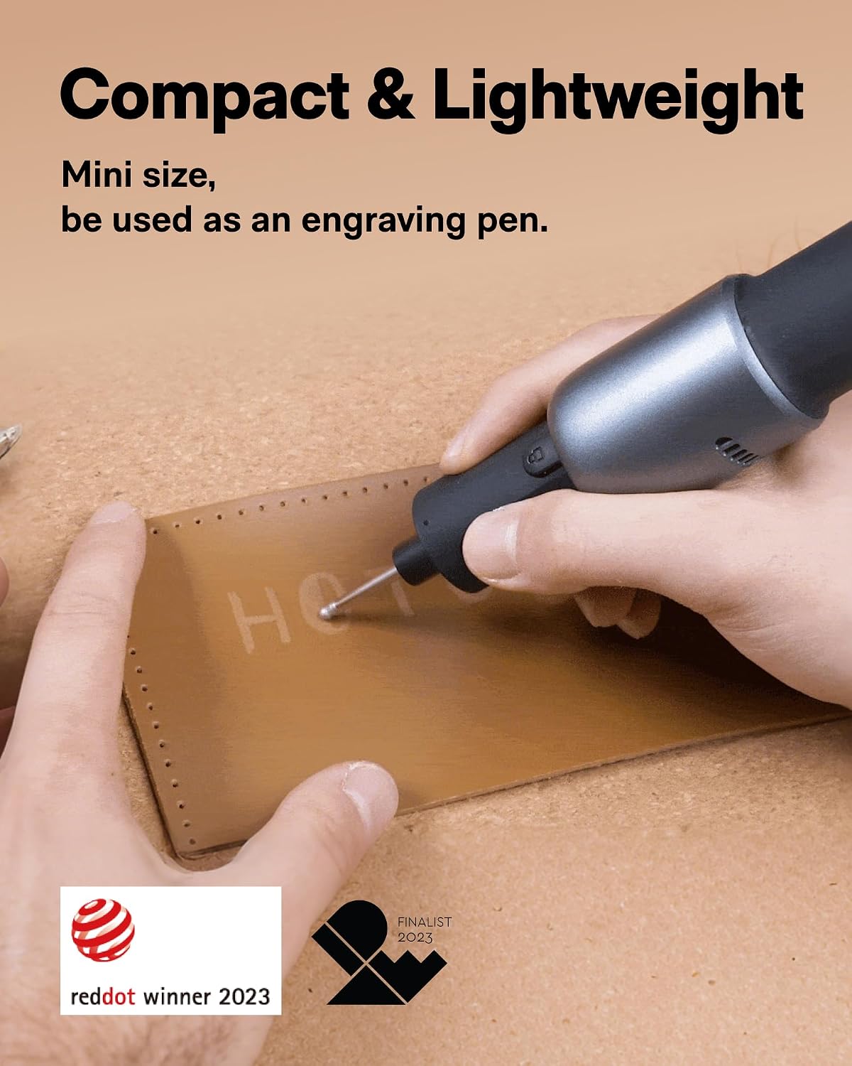 Thumbnail 2 de HOTO 4V Cordless Rotary Tool Kit – 25,000RPM Engraving Pen with 35 Accessories, LED & USB-C