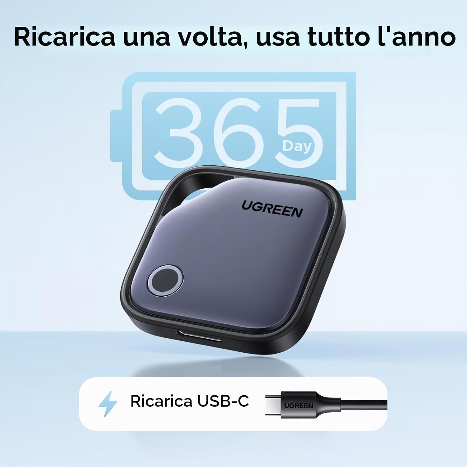 Detalle de UGREEN FineTrack Duo localizzatore Bluetooth 4 pezzi