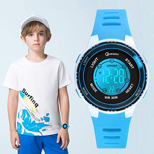 Thumbnail 6 de Juboos reloj electrónico para niños con luces LED, alarma y cronómetro (resistente al agua 5ATM)