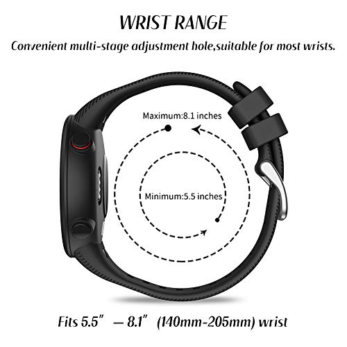 Detalle de Vozehui Bracelet Compatible Garmin Forerunner 45S – Silicone sport et motifs variés