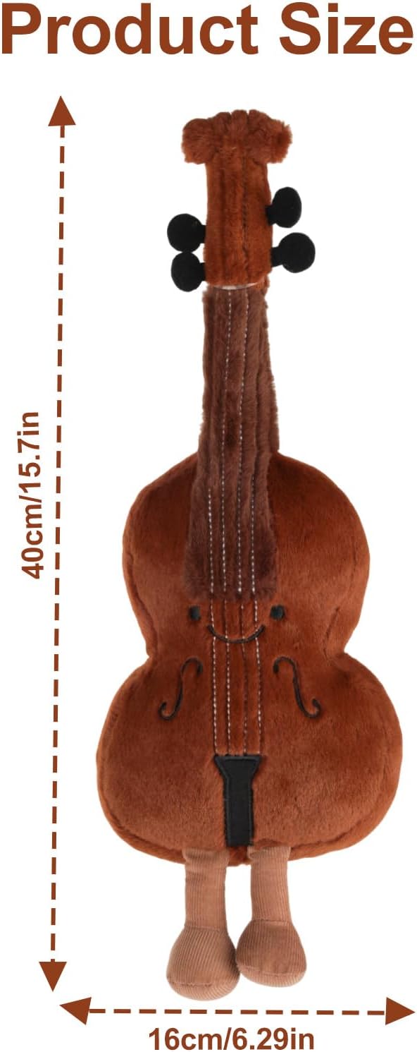 Thumbnail 2 de YELKOEYN Cute Violin Plushie Toy musical plush