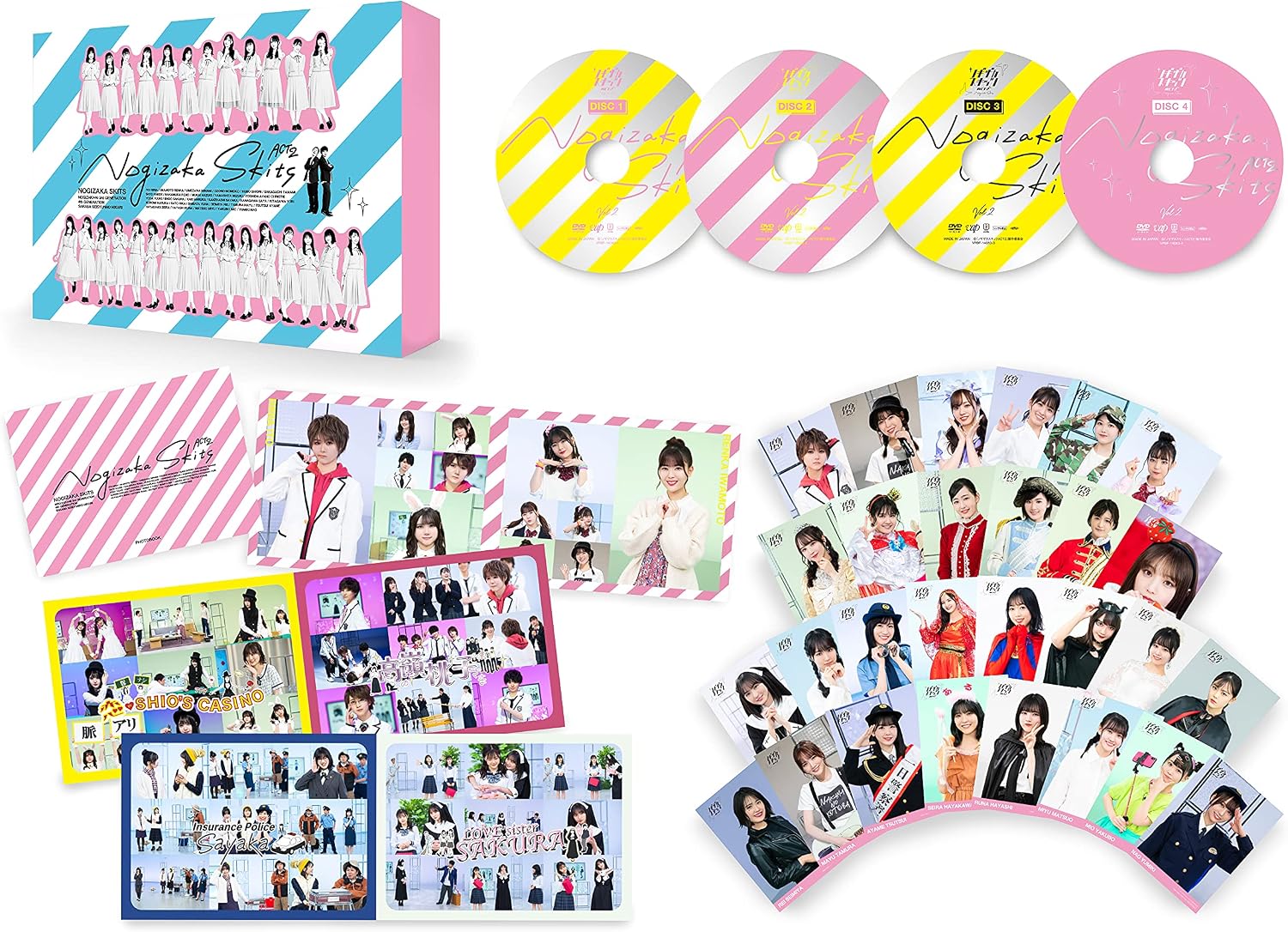 Detalle 2 de ノギザカスキッツACT2 第2巻 DVD-BOX VPBF-14083|全4枚組・特典映像収録