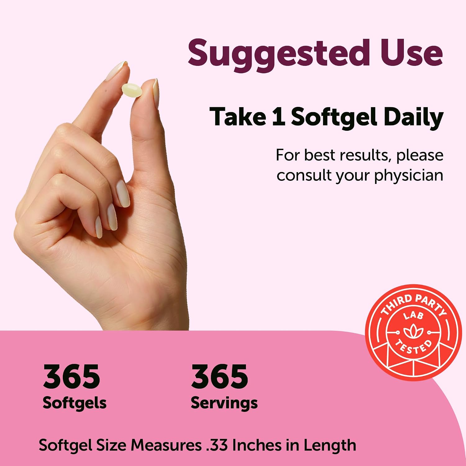 Detalle de Micro Ingredients Biotin Supplement 365 Softgels
