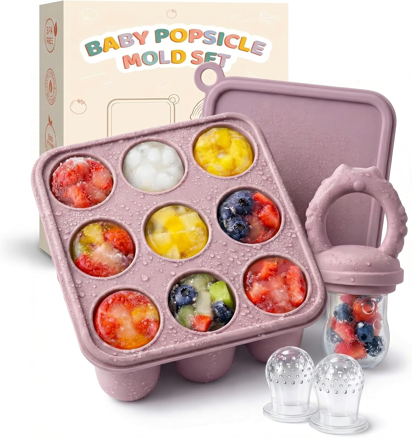 Detalle de Bear Fresh Fruit Feeder for Babies (4M+) with Teething Dummy & Freezer Mold