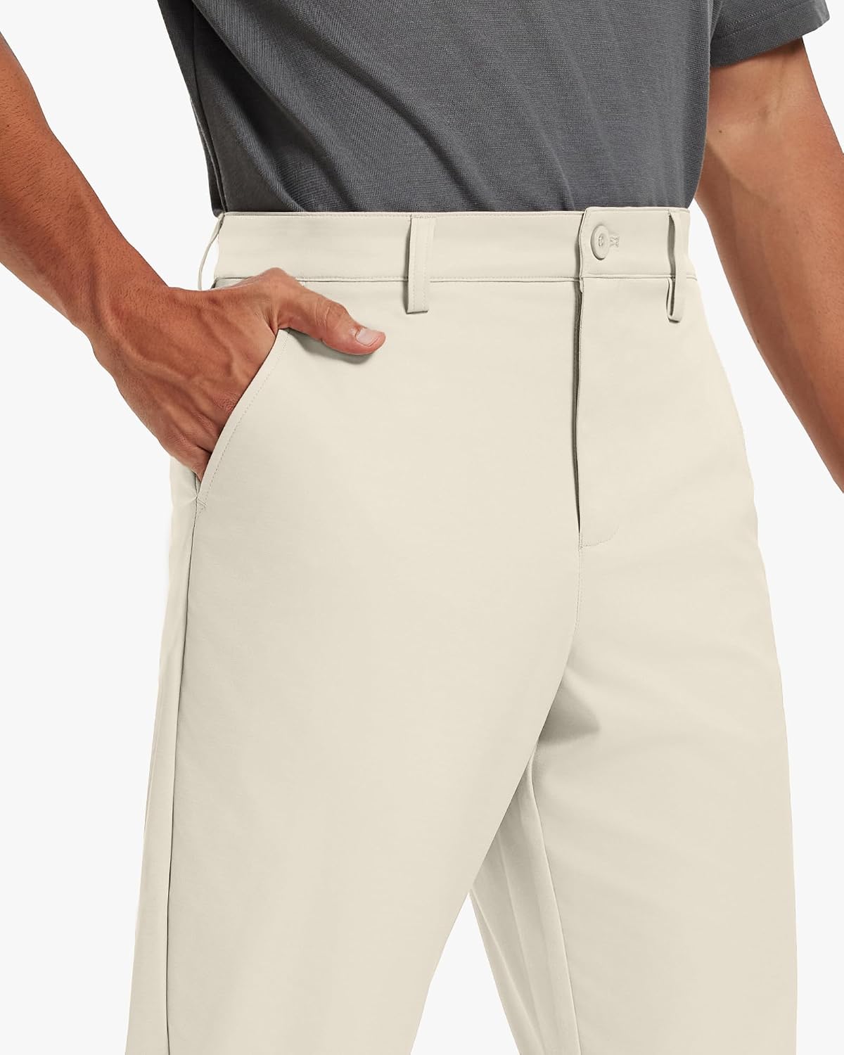Detalle 2 de Men's Classic Fit Stretch Golf & Dress Work Pants 30''/32''/34'' — All-Day Comfort & Versatility by Vytroon