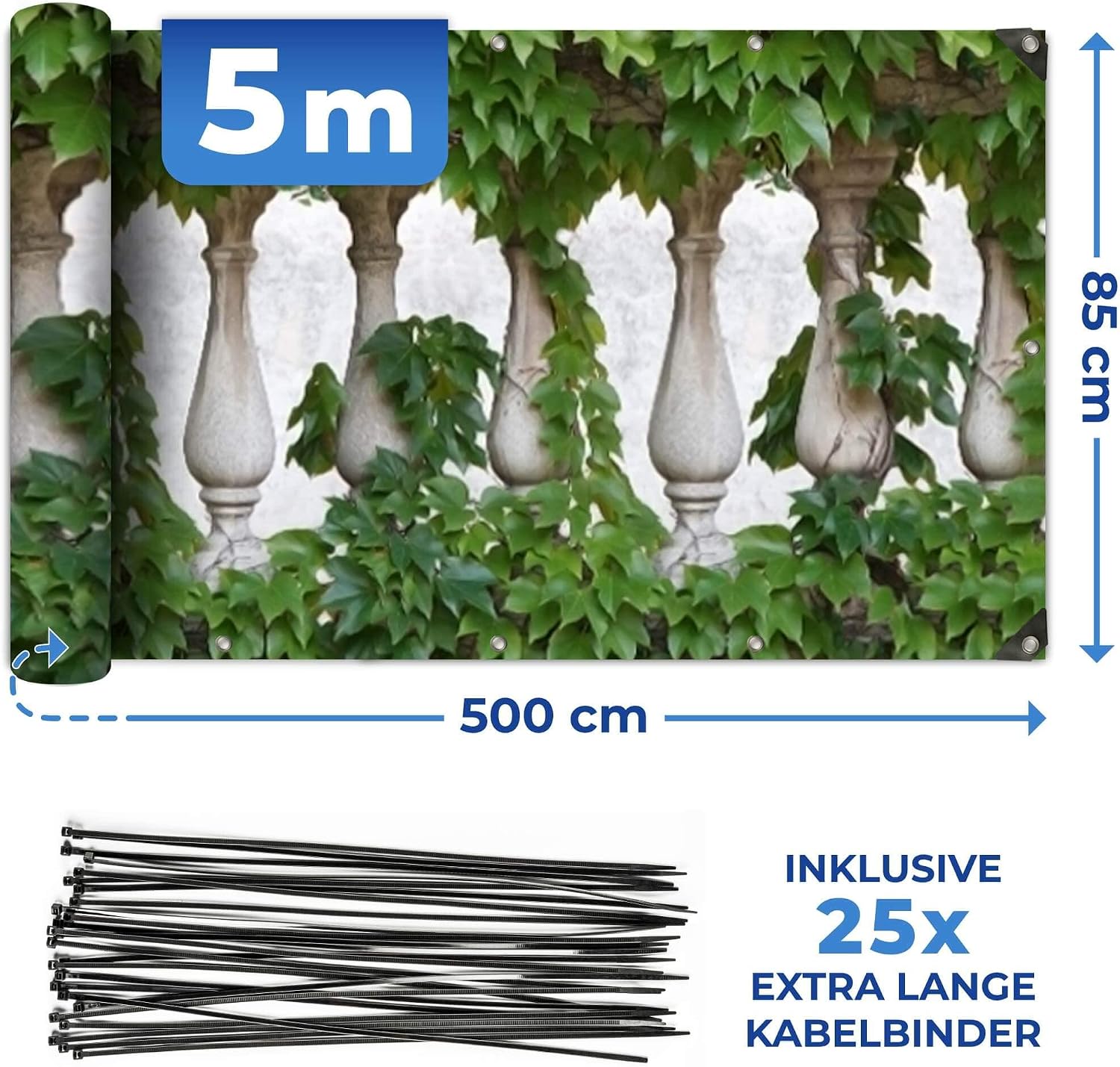 Thumbnail 2 de Maximex - Sichtschutz Efeu: brise-vue décoratif et adaptable pour balcon
