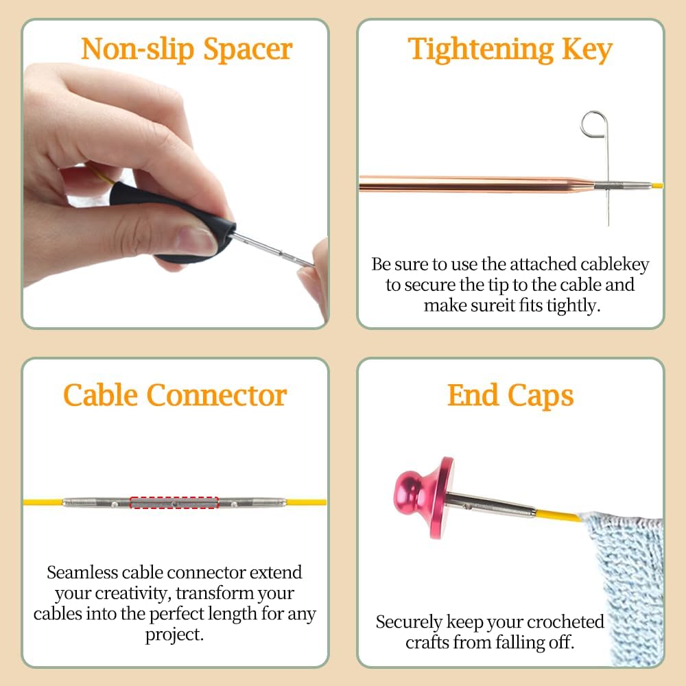 Thumbnail 4 de Knitiss Circular Knitting Needles Set 13 sizes