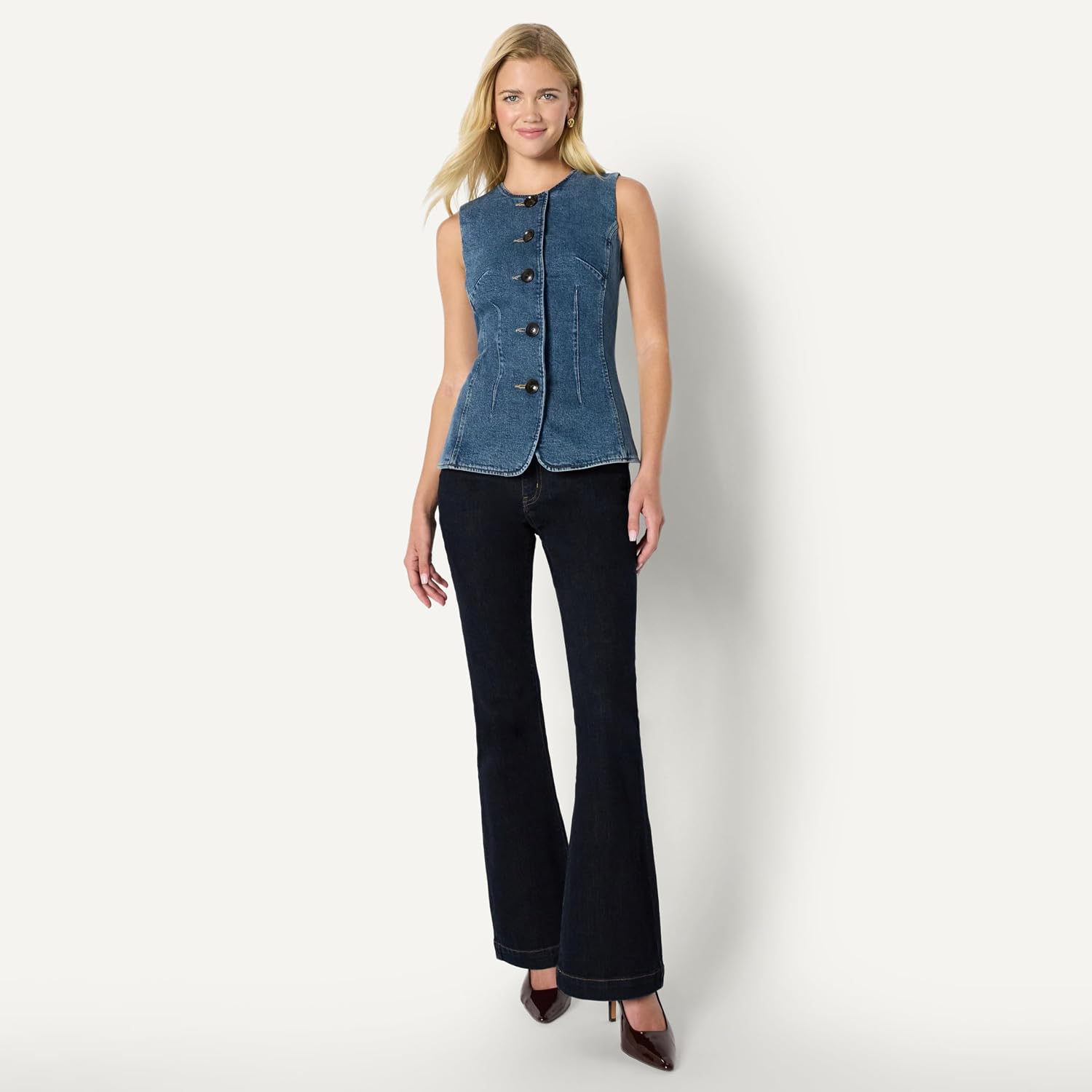 Thumbnail 4 de Amazon Essentials Women's Denim Vest Regular Fit