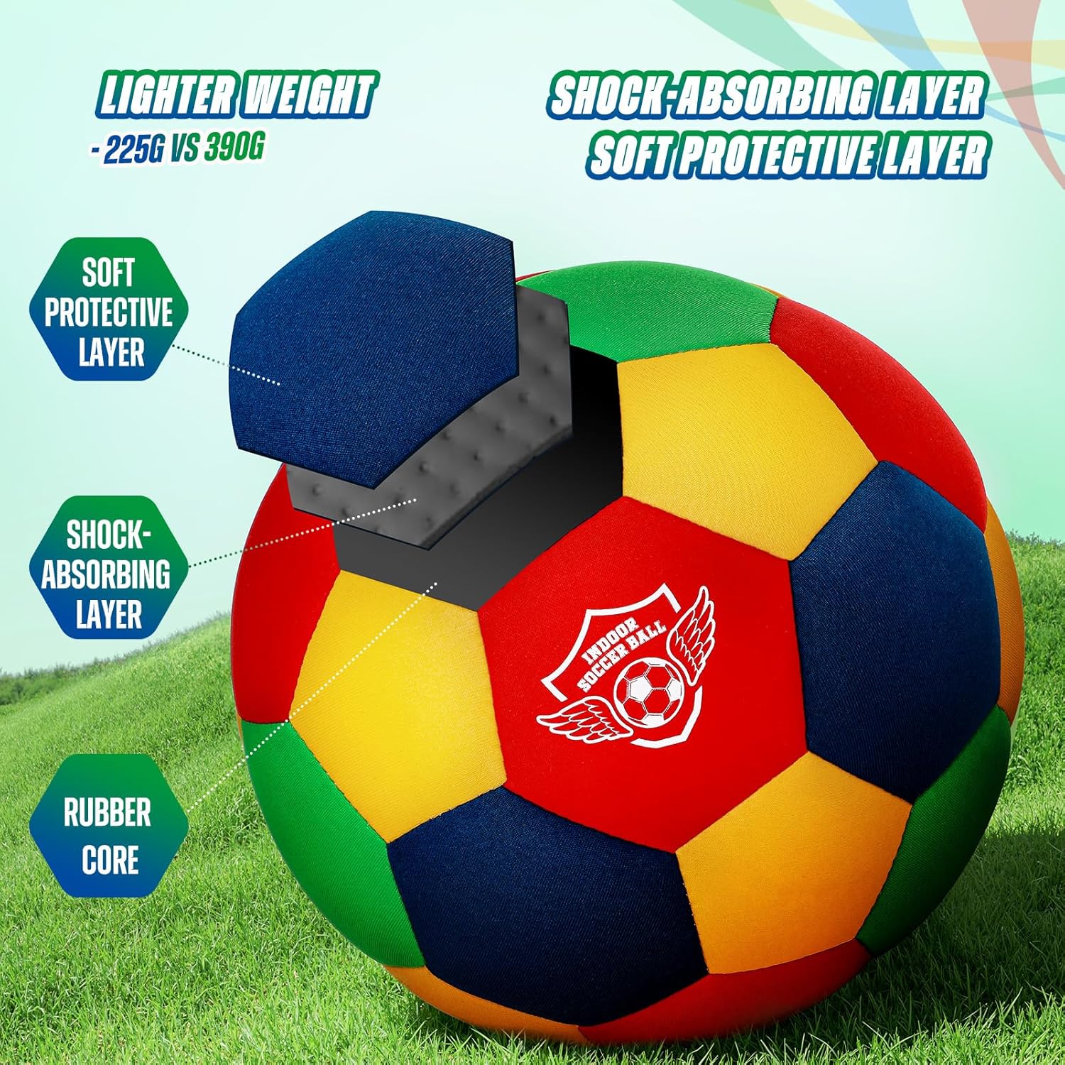Thumbnail 3 de Indoor Soft Football Size 4 — Training Ball