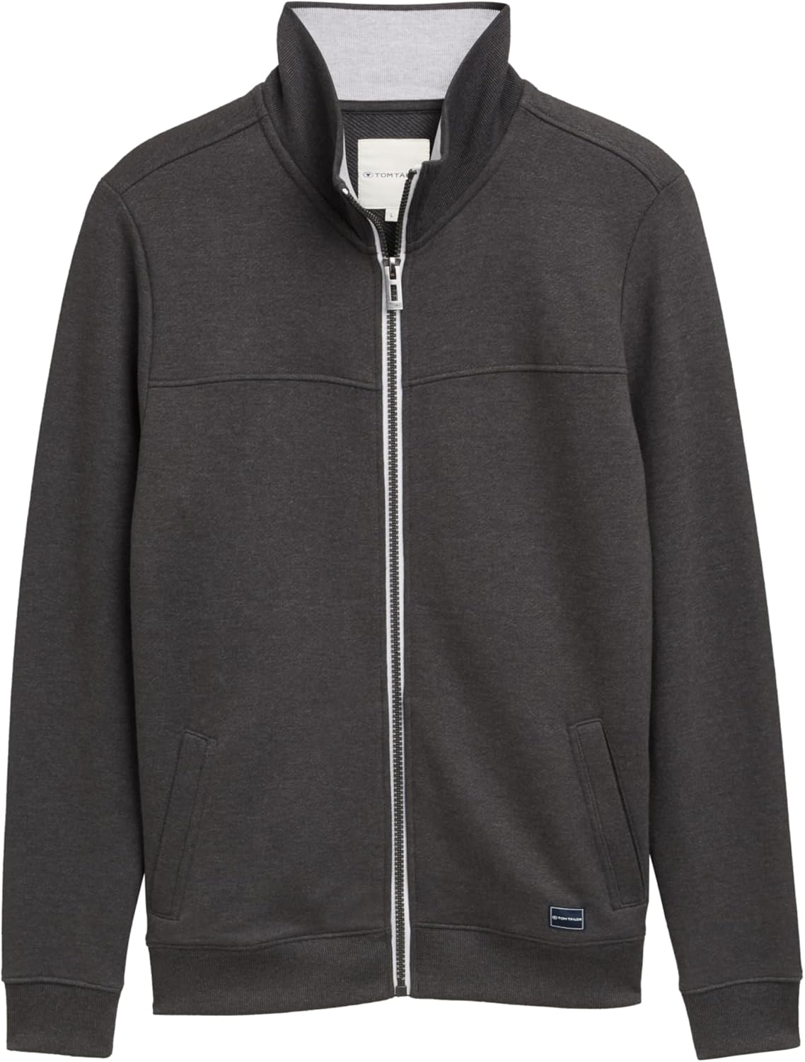 Detalle de TOM TAILOR Hommes Veste sweat à col montant