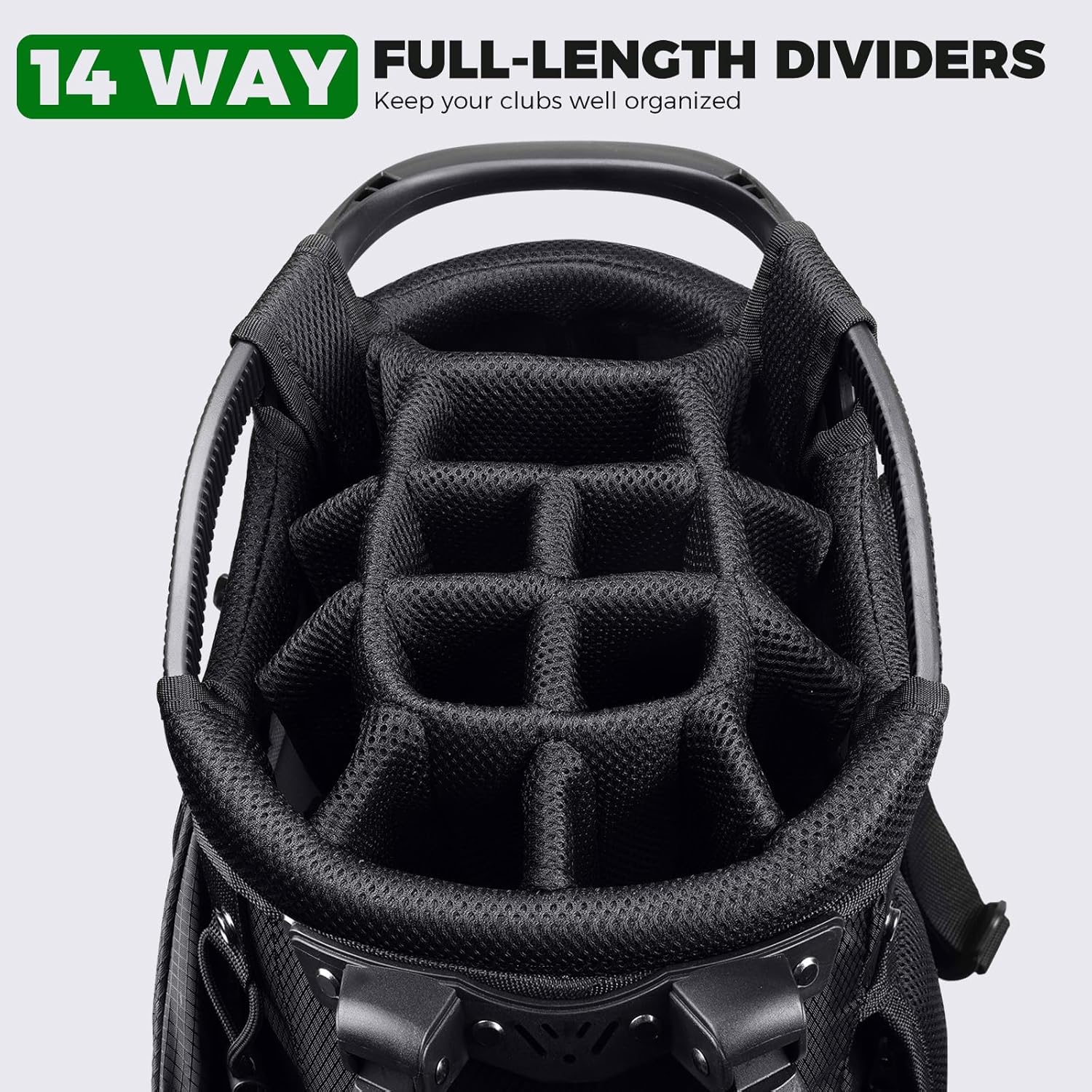 Thumbnail 2 de Findway 14 Way Golf Stand Bag – Lightweight Stand Carry Bag for Men and Women
