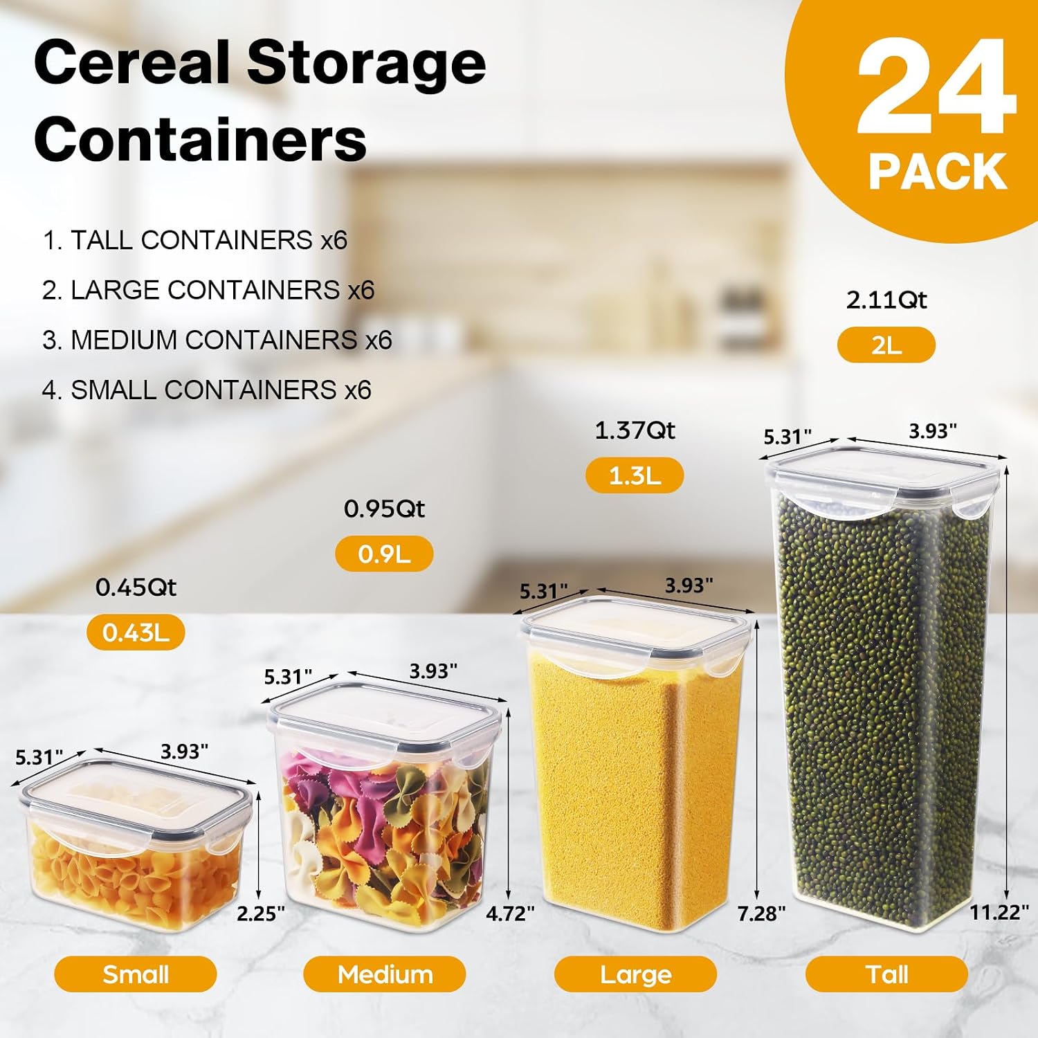 Thumbnail 4 de YASHE 24Pack airtight food storage containers 🍱