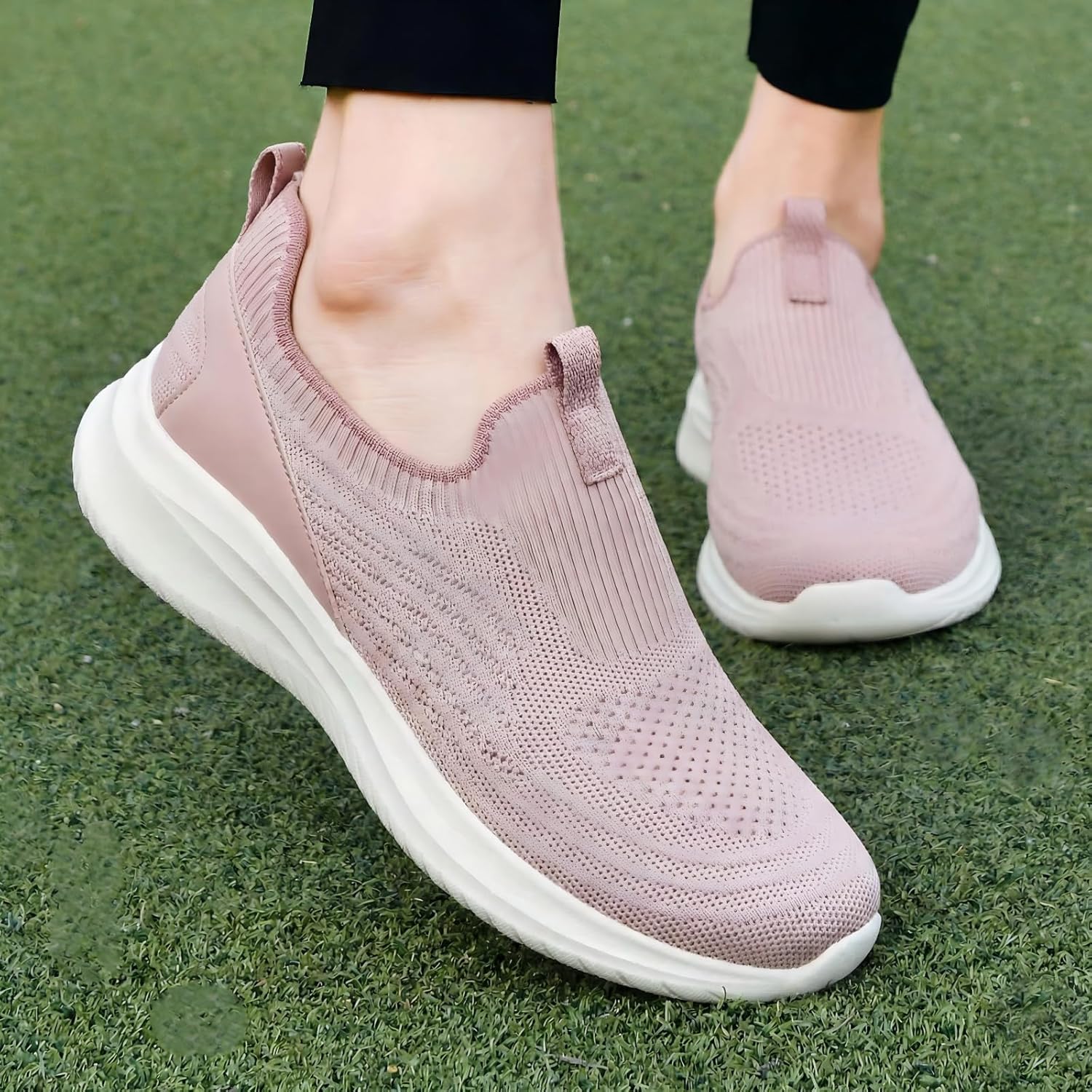 Thumbnail 2 de TIOSEBON Slip On Shoes for Women: Lightweight, Breathable Mesh Trainers with Memory Foam