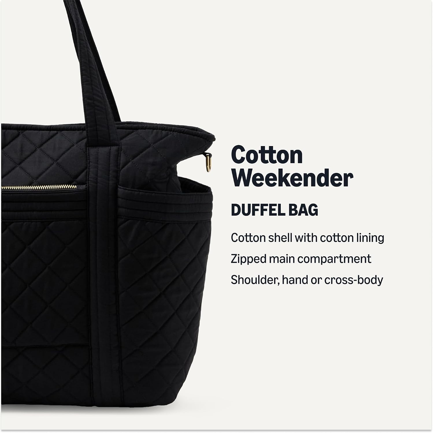 Thumbnail 1 de Amazon Essentials Women's Quilted Cotton Travel Tote Bag