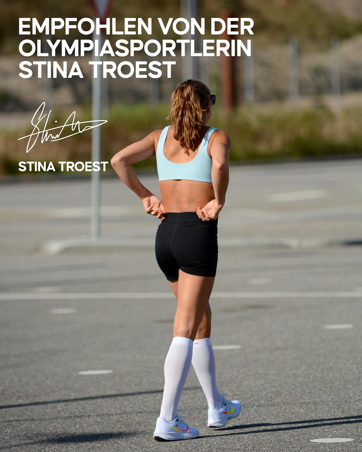 Thumbnail 4 de DANISH ENDURANCE Chaussettes de compression 21-26 mmHg – soutien ciblé pour course et voyage