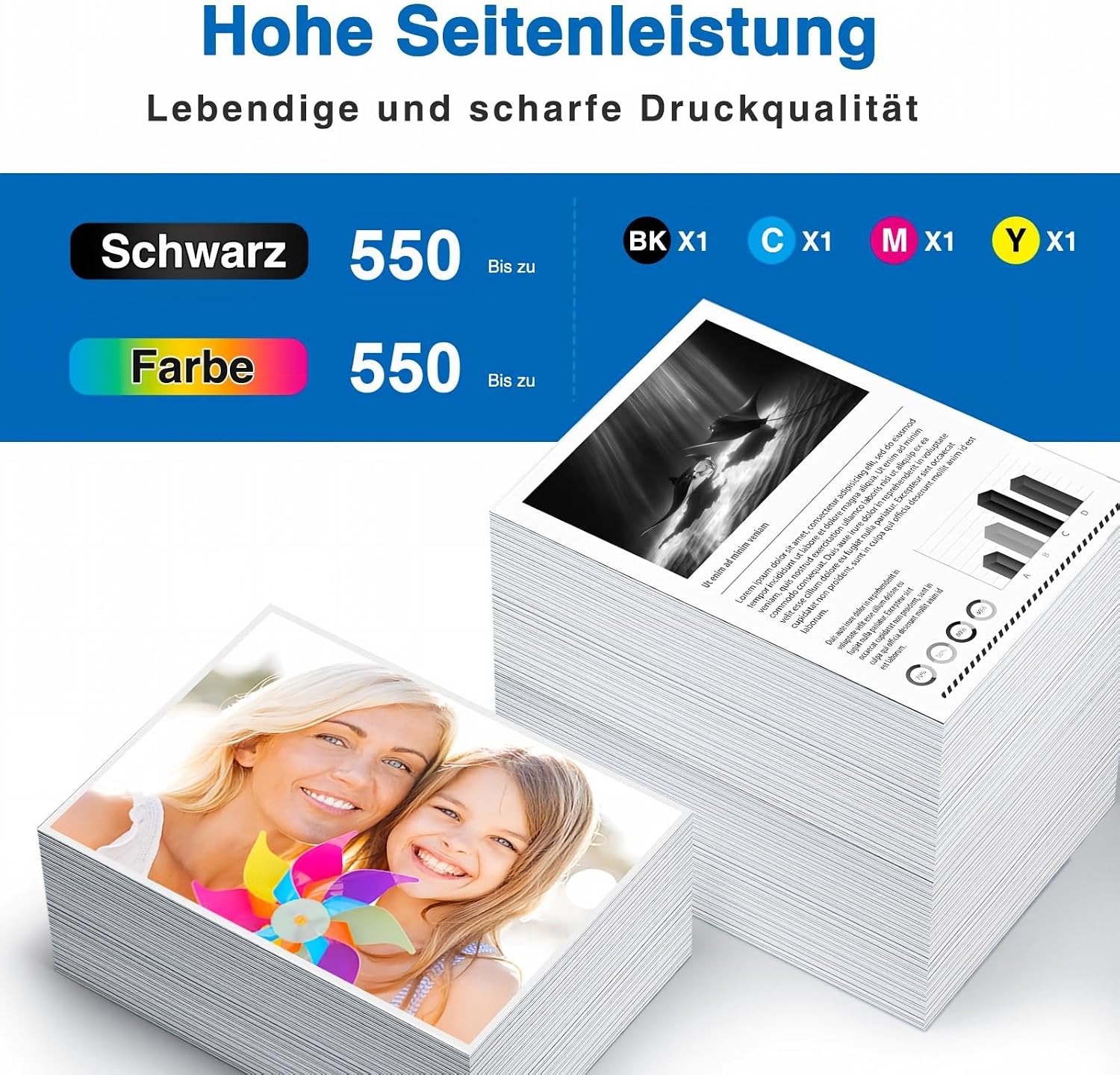 Thumbnail 1 de st@r ink Starink LC521 XL kompatible Tintenpatronen (4er Pack) für Brother LC521XL – Schwarz, Cyan, Magenta, Gelb