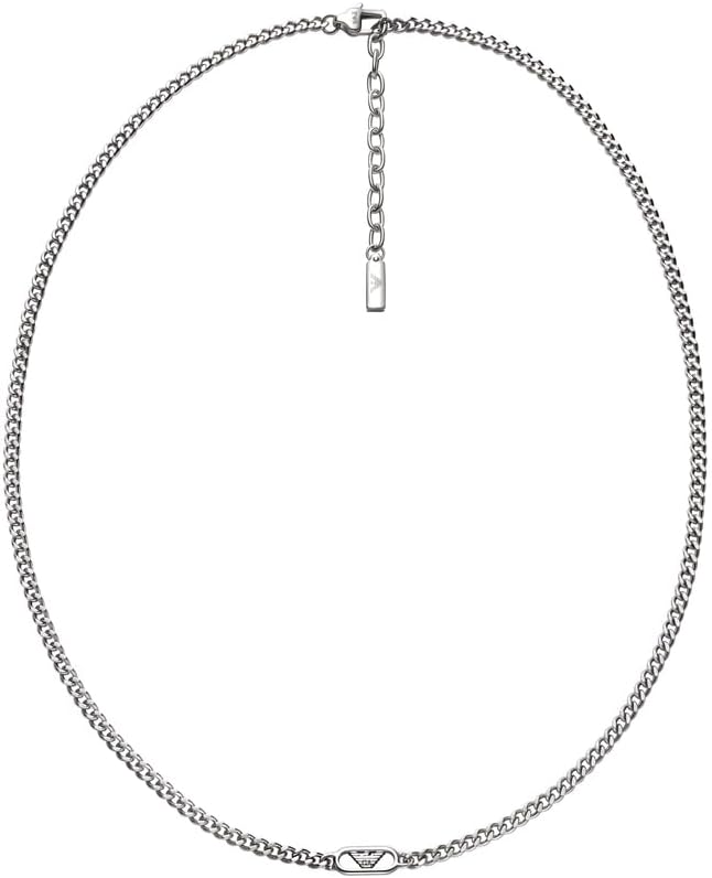 Thumbnail 5 de Emporio Armani Collier pour homme en acier inoxydable avec fermoir à mousqueton