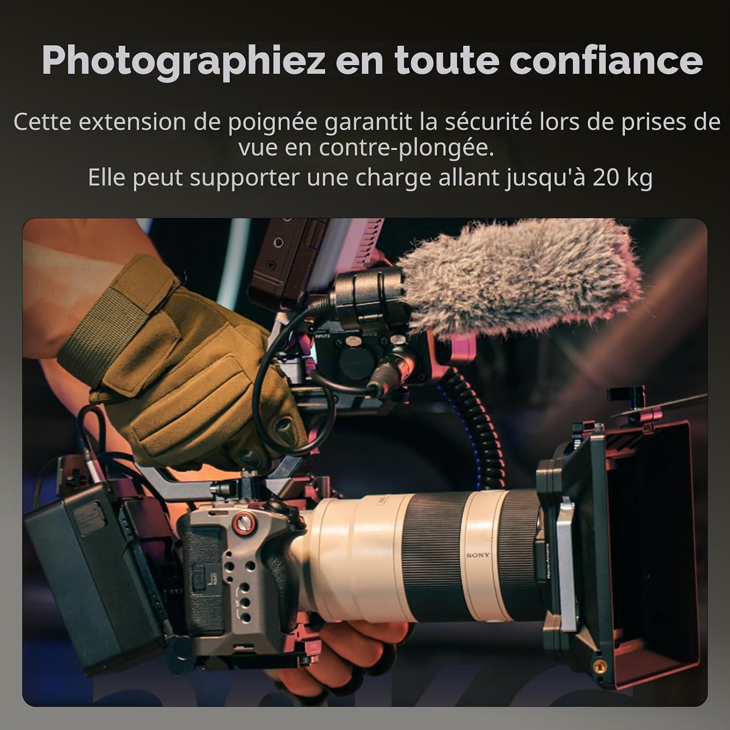 Thumbnail 4 de SMALLRIG 4830 poignée XLR 20 kg