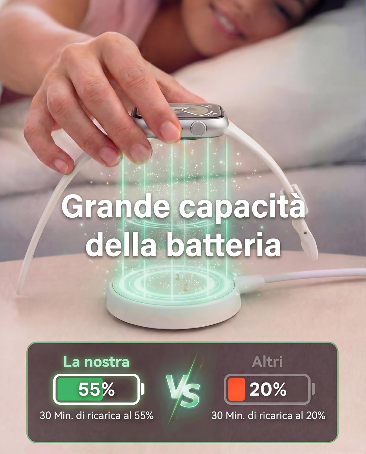 Detalle de Smartwatch Uomo/Donna 1.83'' con Chiamata Bluetooth, Monitoraggio Salute e 120+ Modalità Sportive – IP68