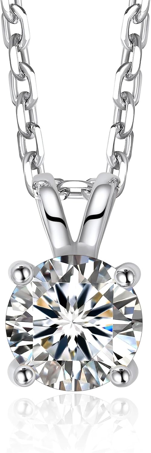 Imagen de MomentWish Moissanite Halskette 1 Karat Solitär en OfertitasTOP